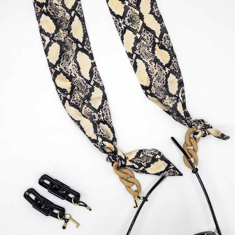 PARIS snake glasses scarf